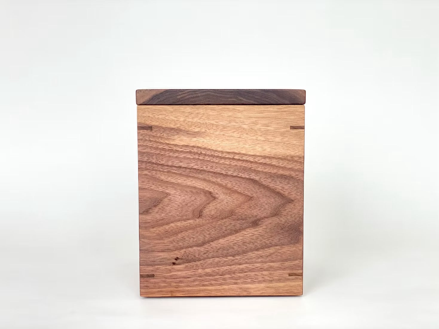 Walnut Cremation Urn with Mother of Pearl