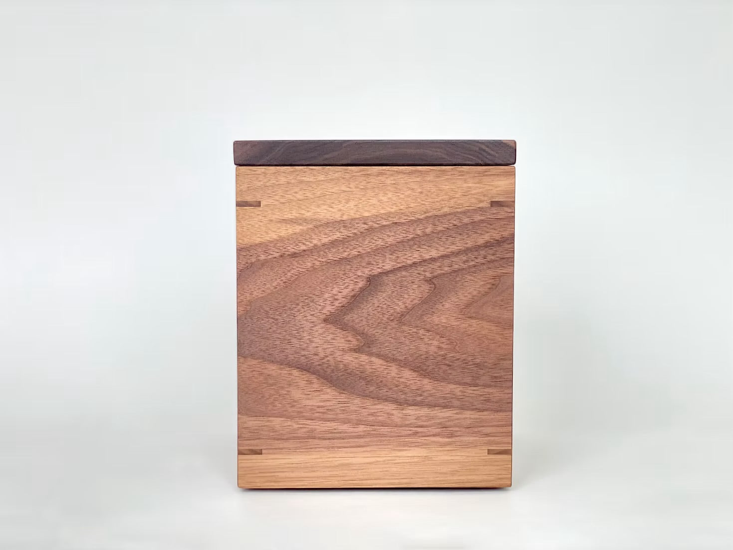 Walnut Cremation Urn with Mother of Pearl