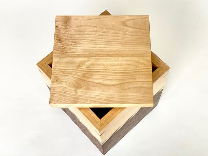 Birch and Walnut Cremation Urn