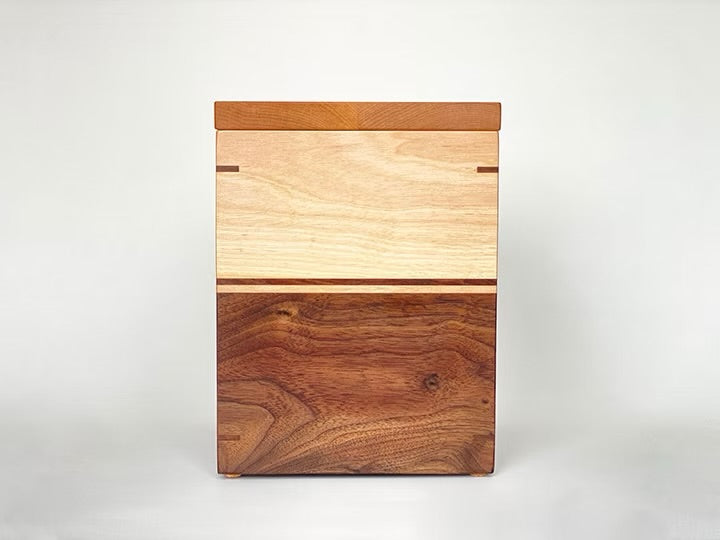 Birch and Walnut Cremation Urn