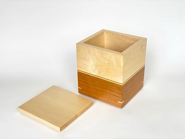 Maple and White Oak Cremation Urn