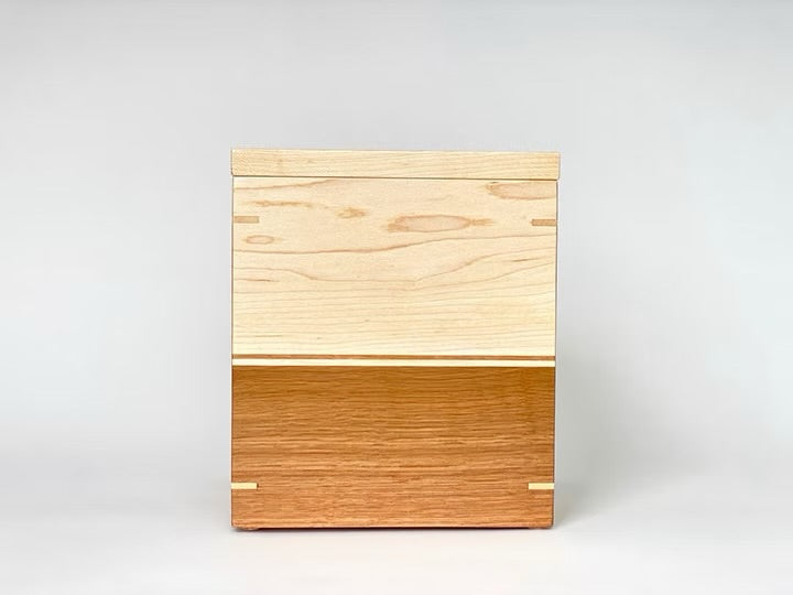 Maple and White Oak Cremation Urn