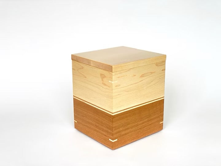 Maple and White Oak Cremation Urn