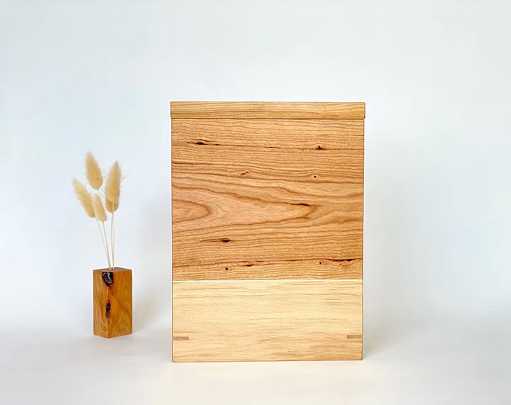 Wooden Urn with Nesting Keepsake Tray