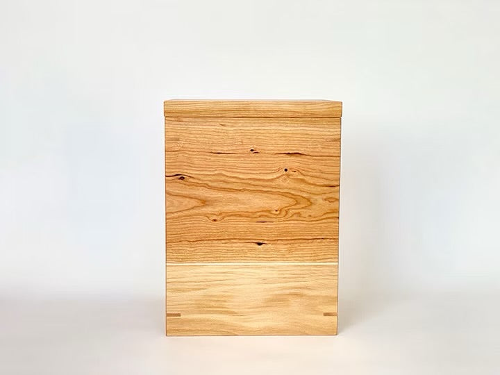 Wooden Urn with Nesting Keepsake Tray