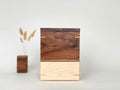 Walnut and Maple Cremation Urn